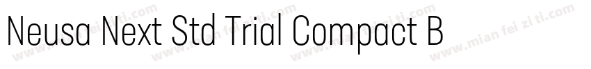Neusa Next Std Trial Compact Bold字体转换